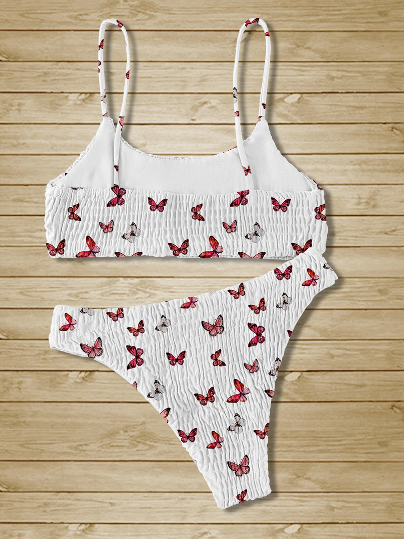 Costume da bagno caldo da donna, bikini sexy a triangolo plissettato _voghion.com