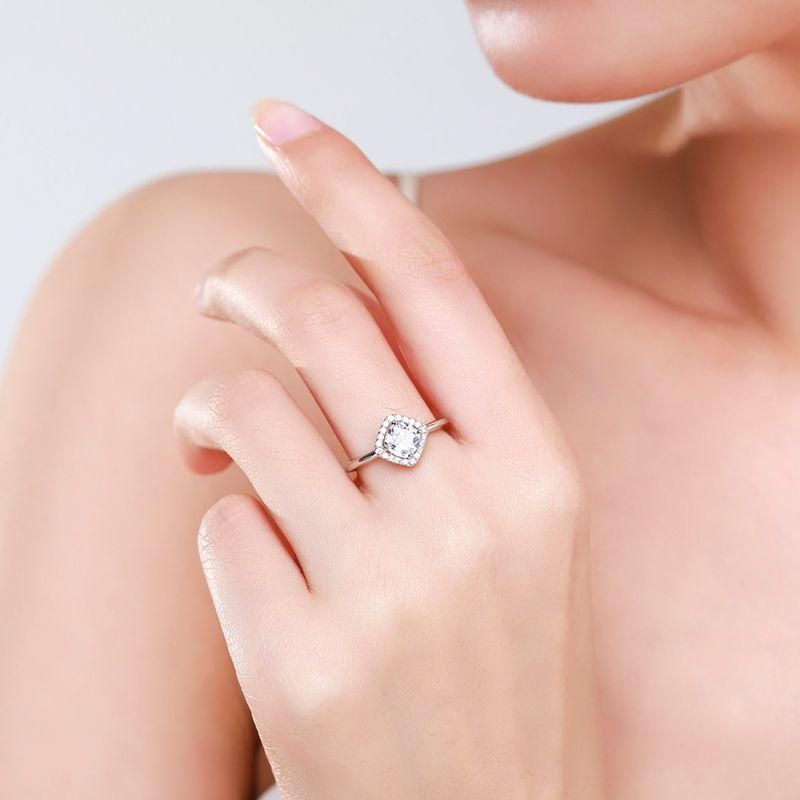 Tancise Anello in argento con zirconi classici Gioielli da donna Promessa di nozze Regalo per feste_voghion.com