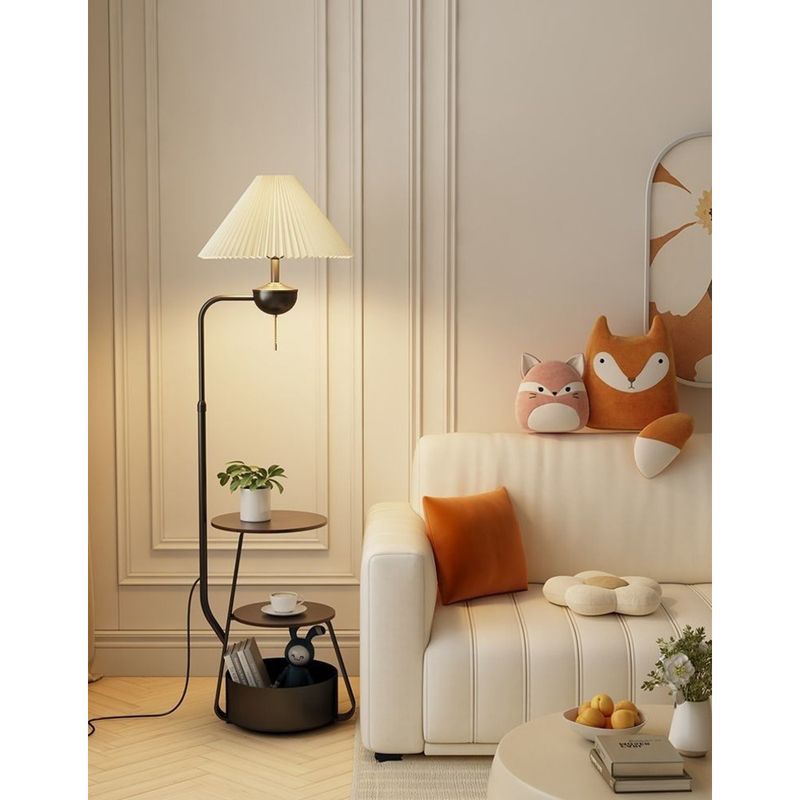 Divano da pavimento per soggiorno, crema, portaoggetti, caffè integrato, lampada da camera da letto, comodino, ricarica verticale wireless_voghion.com