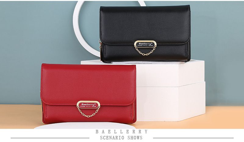 baellerry new women's wallet version large-capacity zipper mobile phone bag fashion all-match diagonal bag wholesale_voghion.com