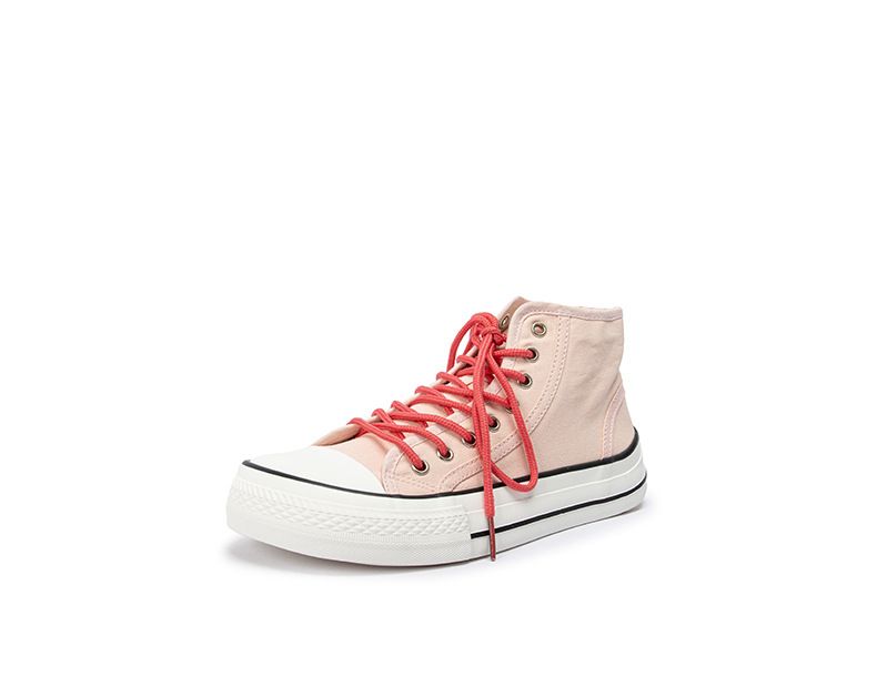 High Top Wide Toe Süße Hässliche Dicke Canvas Damenschuhe_voghion.com