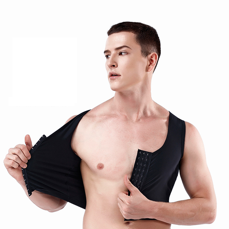 Gilet da uomo per la riduzione del torace per la riduzione e il dimagrimento del torace, artefatto per la riduzione e il dimagrimento del torace, biancheria intima attillata per il torace di grandi dimensioni_voghion.com