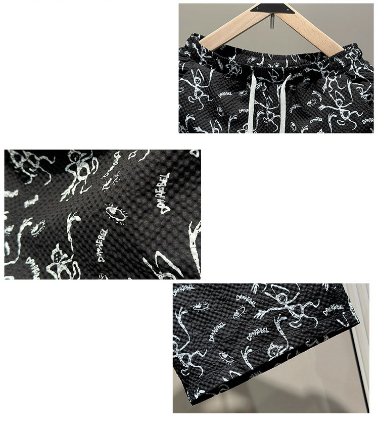 Herrenbekleidung Generation Haar Sommer nationalen Stil neue Shorts Herren Eisseide schnell trocknende Strandhose lässige Mode All-Match-Fünf-Punkt-Hose_voghion.com
