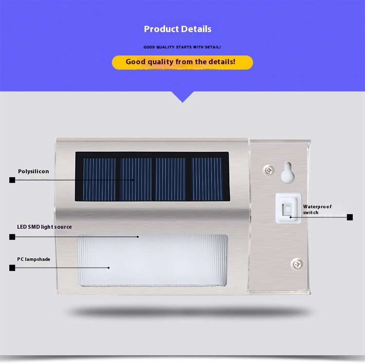 Zonne-energielampen Buitentuinverlichting Gaat Automatisch Aan In Het Donker Waterdichte Huishoudelijke Wandlampen Tuin Zonne-energie Trapverlichting_voghion.com