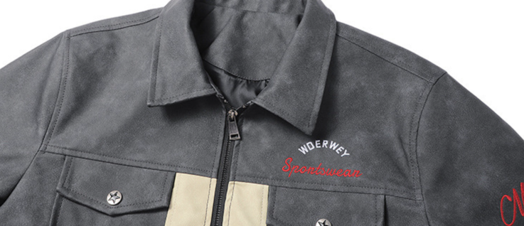 Veste en cuir synthétique suédé pour homme – Manteau motard punk avec boutons et poches à rabat pressionné pour le streetwear et la conduite urbaine (S-3XL, 2 couleurs)_voghion.com