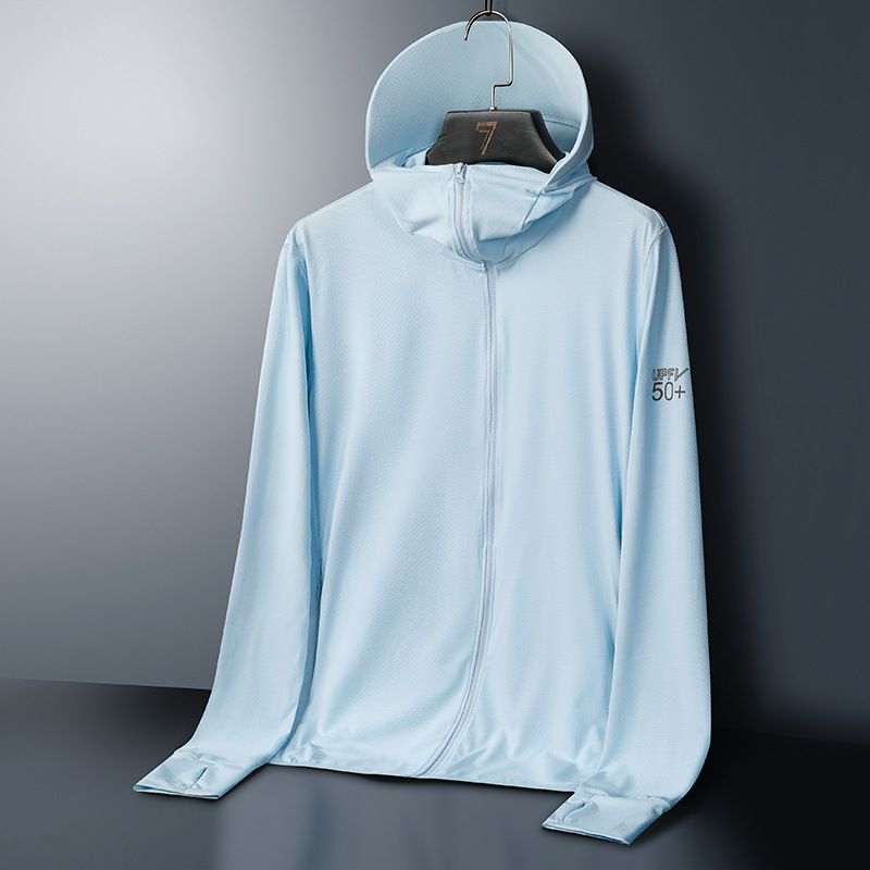 Felpa con cappuccio da esterno UPF50+ per coppie, leggera e traspirante, con protezione UV per escursionismo e ciclismo (M-4XL, 7 colori)_voghion.com