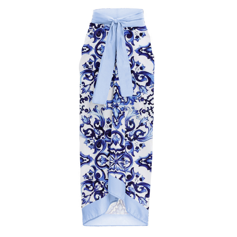Conjunto de traje de baño de una pieza con estilo para vacaciones en la playa para mujer_voghion.com