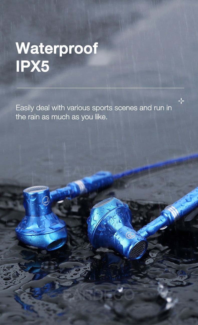 9D stereo headset with microphone, audio earphone with Graves cable, and microphone_voghion.com