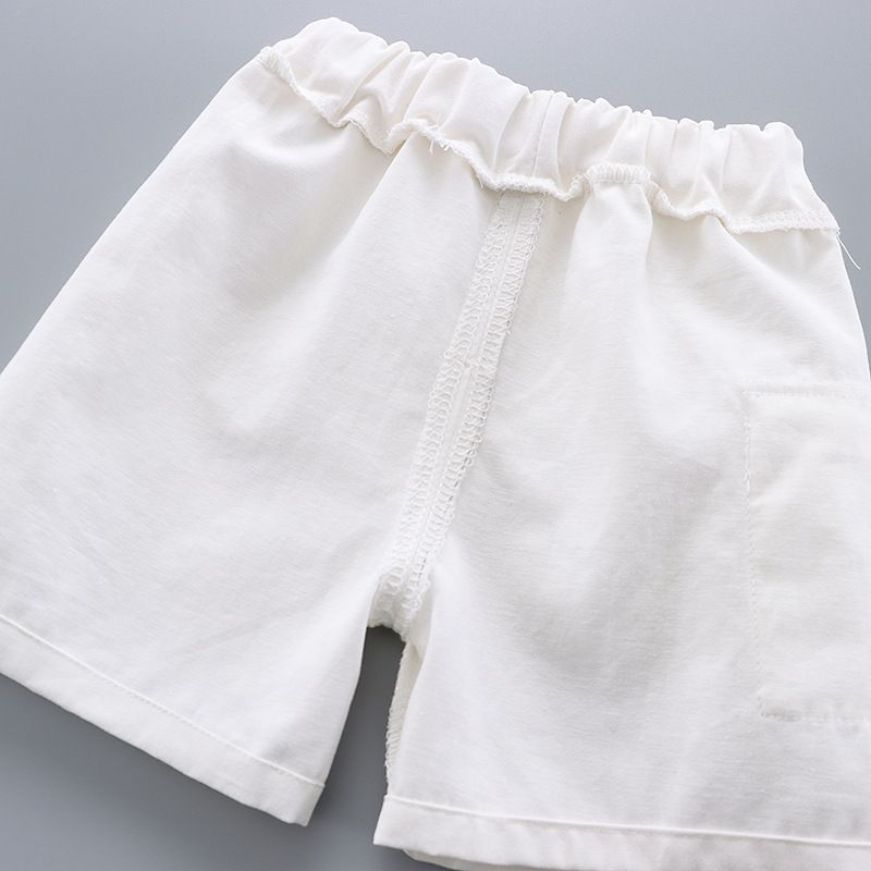 2024 Leaf Kuerzärmlech Shorts Baby Summer Cool Moud Shirt Zwee-Stéck Set_voghion.com