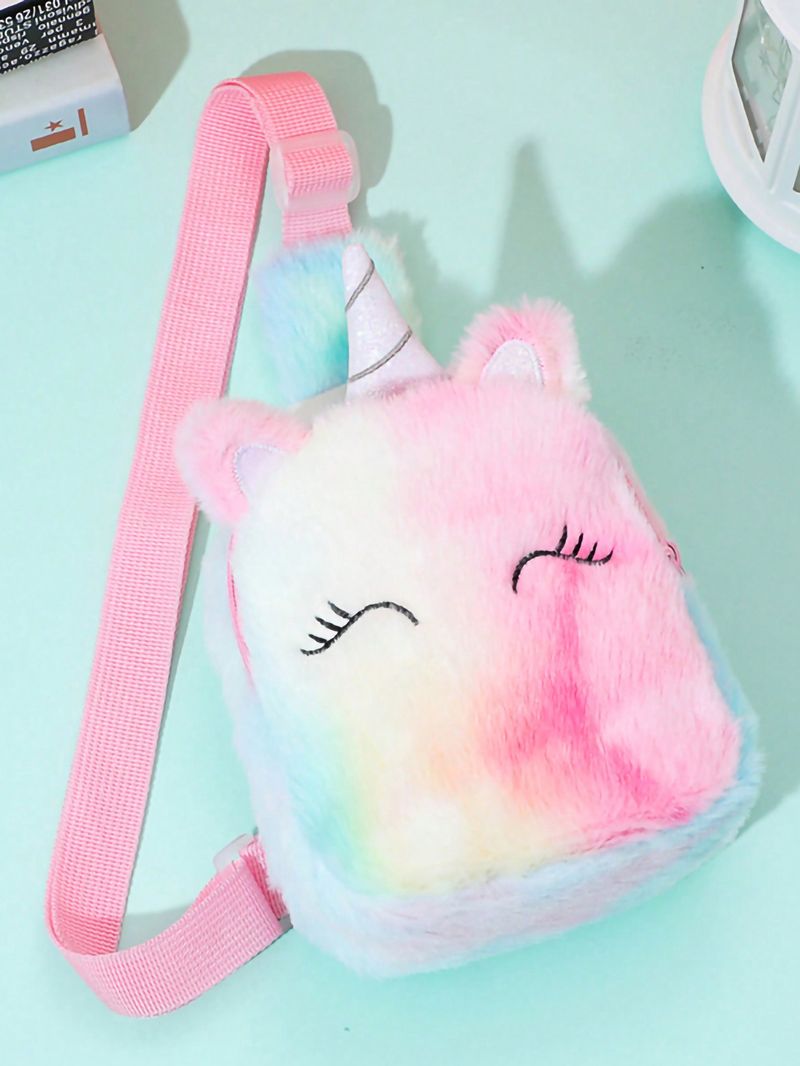 Neue Einhorn Cartoon Kinder Brust Tasche Schulter Tasche Nette Mädchen Münze Kleine Rucksack Brust Tasche_voghion.com