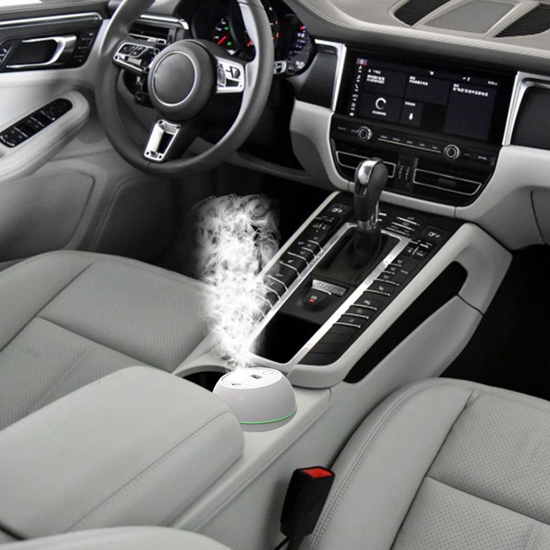 USB Mini Luchtbevochtiger Aroma Essentiële Olie Diffuser Voor Thuis Auto Ultrasone Dempende Mistmaker Diffuser Met LED Kleurenlamp_voghion.com