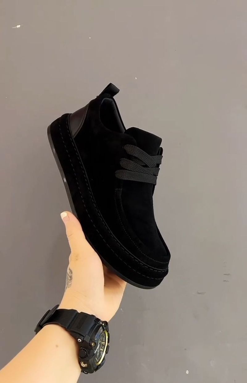 ShoeGlobe Europäische Version Herbst Casual Herren Loafer Vielseitige Leder Einfache Retro Dad Mokassins Trendy Schuhe_voghion.com