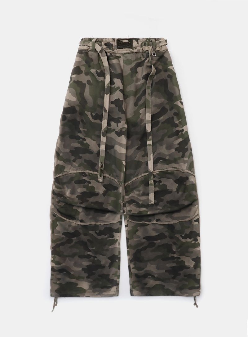 Unisex Retro Camo & Leopard Print Sweatpants - Loose Fit High Waist Streetwear Pants For Men & Women_voghion.com