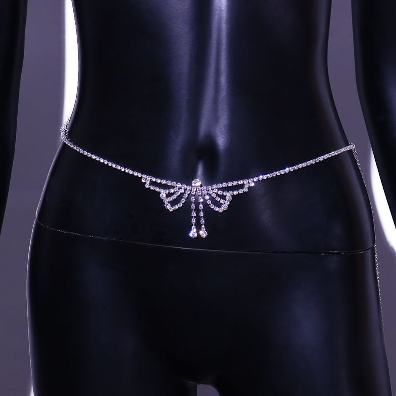 bijoux sexy pendentif papillon chaîne de taille mode insecte creux élément strass chaîne de taille chaîne_voghion.com