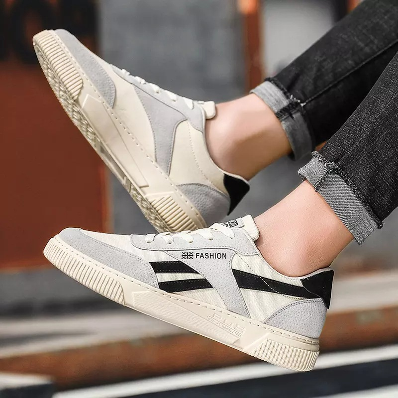 Jarní 2024 Nové sportovní trendy všestranné ležérní prkno boty, elegantní plátěné pánské boty_voghion.com