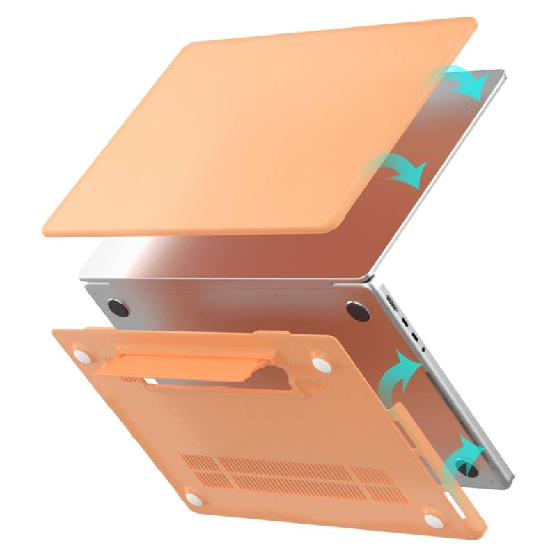 Para Macbook Air 13 A1932/A2179/A2337 Funda protectora para portátil translúcida esmerilada_voghion.com