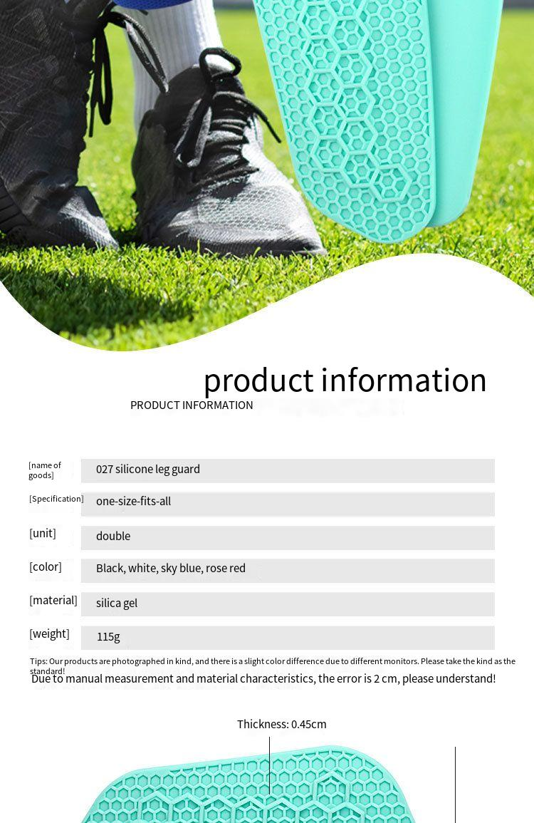 Protezione anticollisione in silicone per stinchi da calcio, inserto sportivo, protezione per polpacci da allenamento_voghion.com