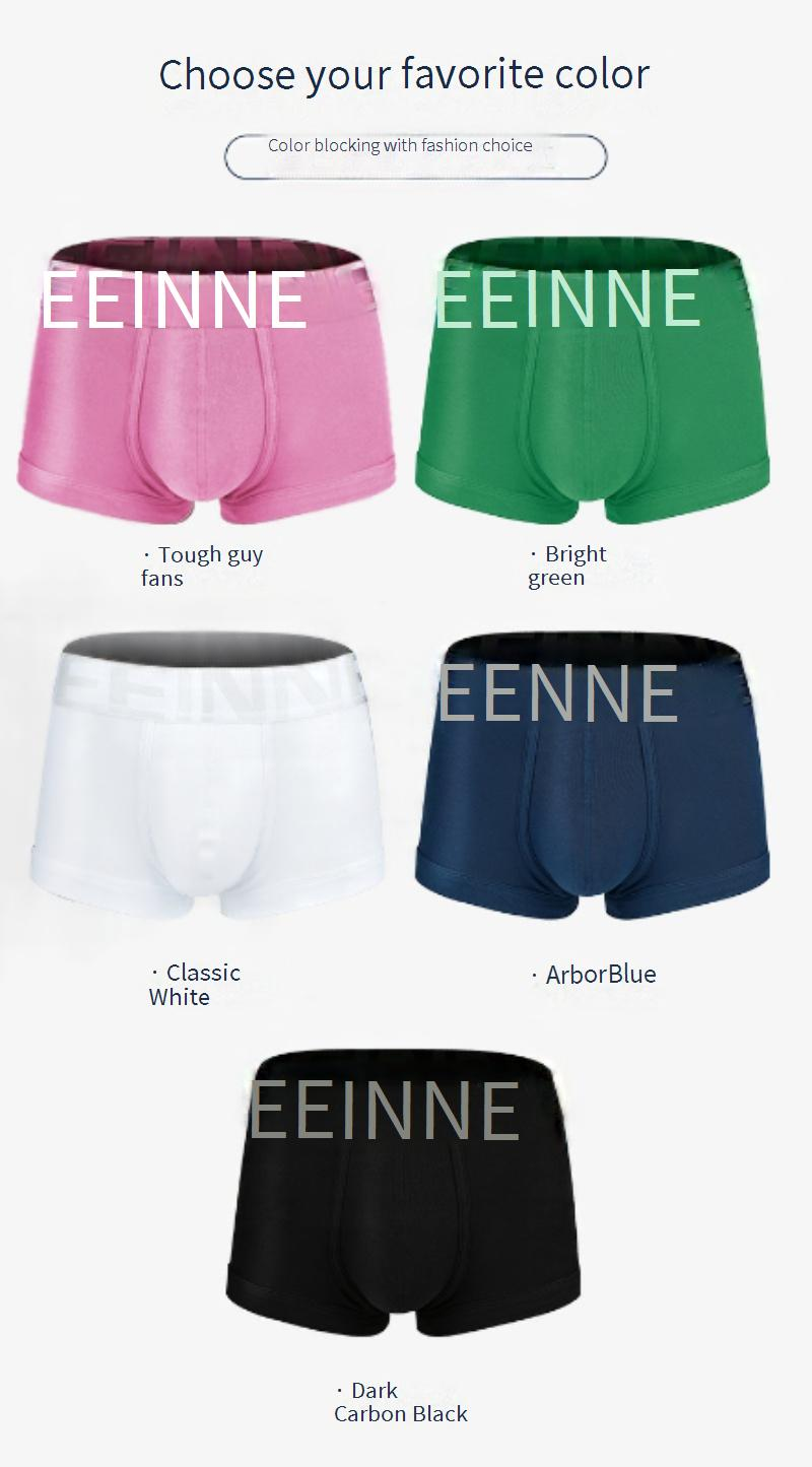 Roupa íntima masculina, cuecas boxer masculinas de algodão puro, cuecas boxer confortáveis, shorts respiráveis_voghion.com