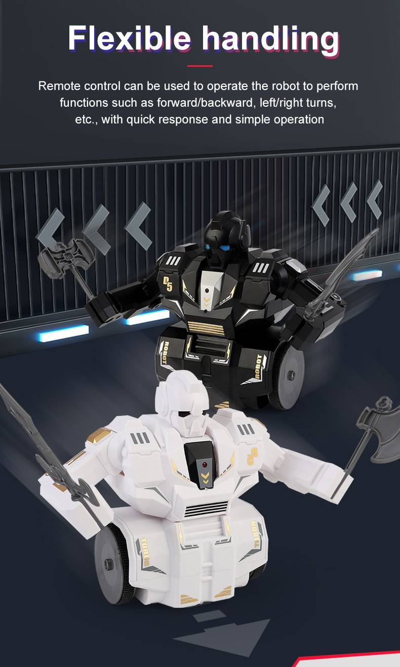 Robot de combate inteligente de 2,4 G: juguete infantil a control remoto con funciones de lucha, boxeo y combate giratorio._voghion.com