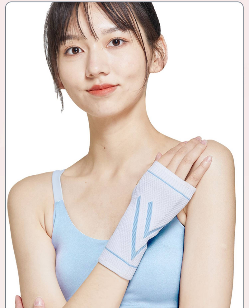 Professional Sports Wrist Support Gloves For Gym, Push-Ups, Badminton & Injury Prevention - Breathable & Anti-Slip Design (S/M/L, Black/White)_voghion.com