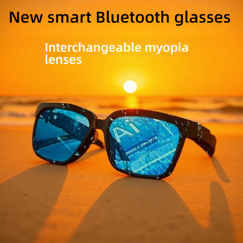 Interchangeable Lens Smart Bluetooth Sunglasses With Anti-Blue Light & Polarized Options – Wireless Music, Calls & Sports Compatible_voghion.com