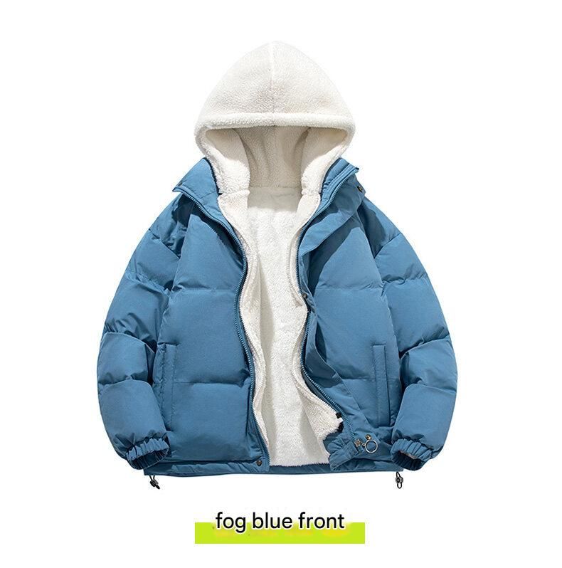 Cappotto invernale da uomo con fodera in sherpa - Piumino oversize (essenziale per lo street style coreano)_voghion.com