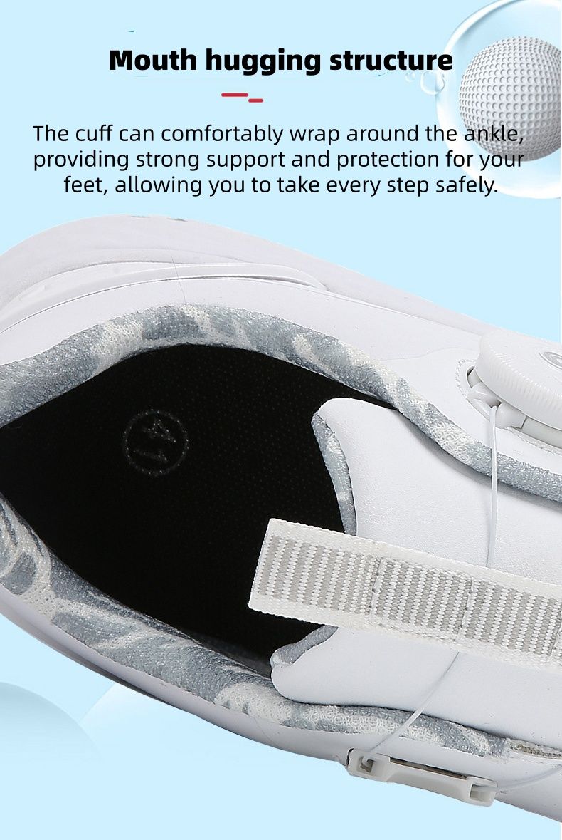 Golf Shoes For Men And Women With Waterproof Rotating Buttons, Couple's Golf Shoes, Casual Sports Shoes_voghion.com