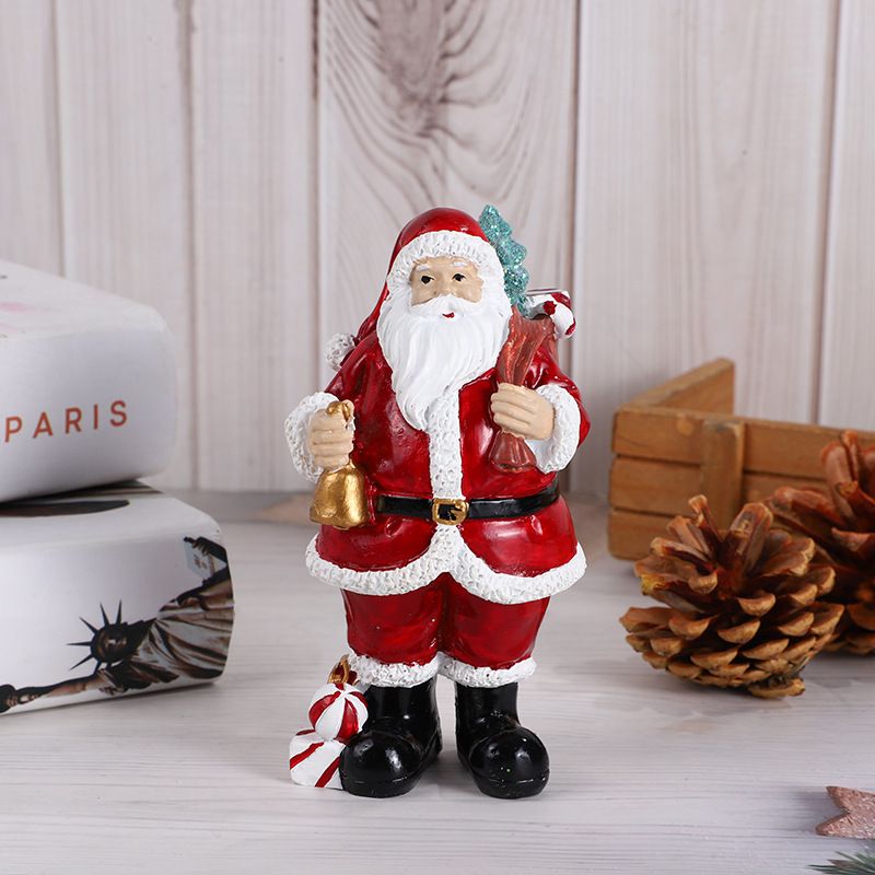 Cross-Border New Ornaments Resin Old Man Christmas Tree Home Desktop Decoration Holiday Party Gift_voghion.com