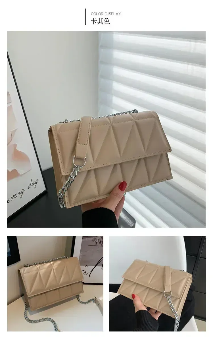 Borse a tracolla per donna alla moda, borsa a tracolla da donna, borsa a mano con manico in pelle PU, tracolla a catena Y250529l_voghion.com
