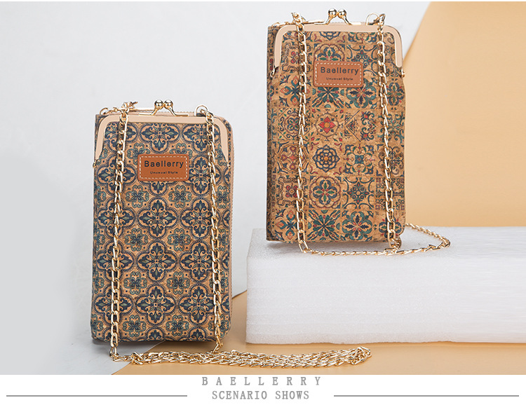 New Daily Versatile Phone Bag for Women Korean Edition Large Capacity Crossbody Bag Fashion Wood Grain Multi Card Women's Wallet_voghion.com