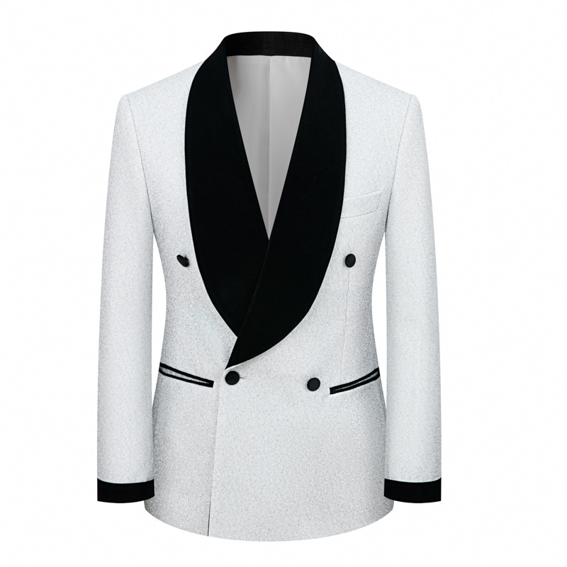 CT Shiny Stage Men's Plus Size Jacket Wedding Host Suit Performance Costume_voghion.com