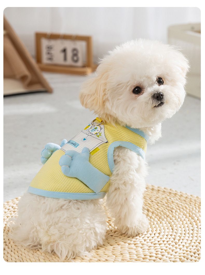 Xiaoqing, Novizio, Porta Tasca Tira Un Gilet. Cani di Piccola Taglia Gatti Escono Alla Moda E Indossano Vestiti Estivi Per Cani Domestici_voghion.com
