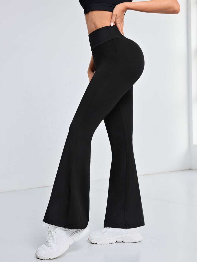 Flare-Leggings für Damen, hohe Taille, schnelltrocknend, Sporthose mit weitem Bein, Trainingshose zum Laufen, Yoga, Pilates, Fitnessstudio, Activewear_voghion.com