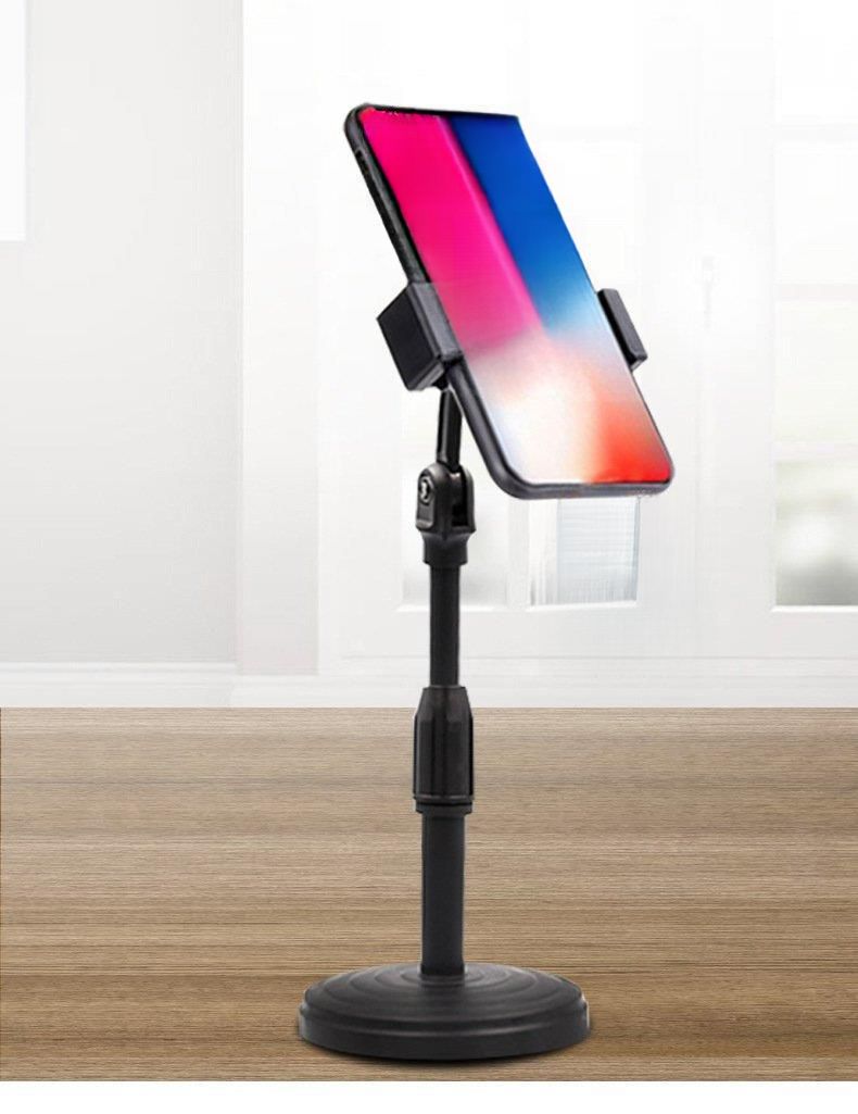 Desktop Round Plate Extendable Lazy For Photography And Online Classes Universal Mobile Phone Stand_voghion.com