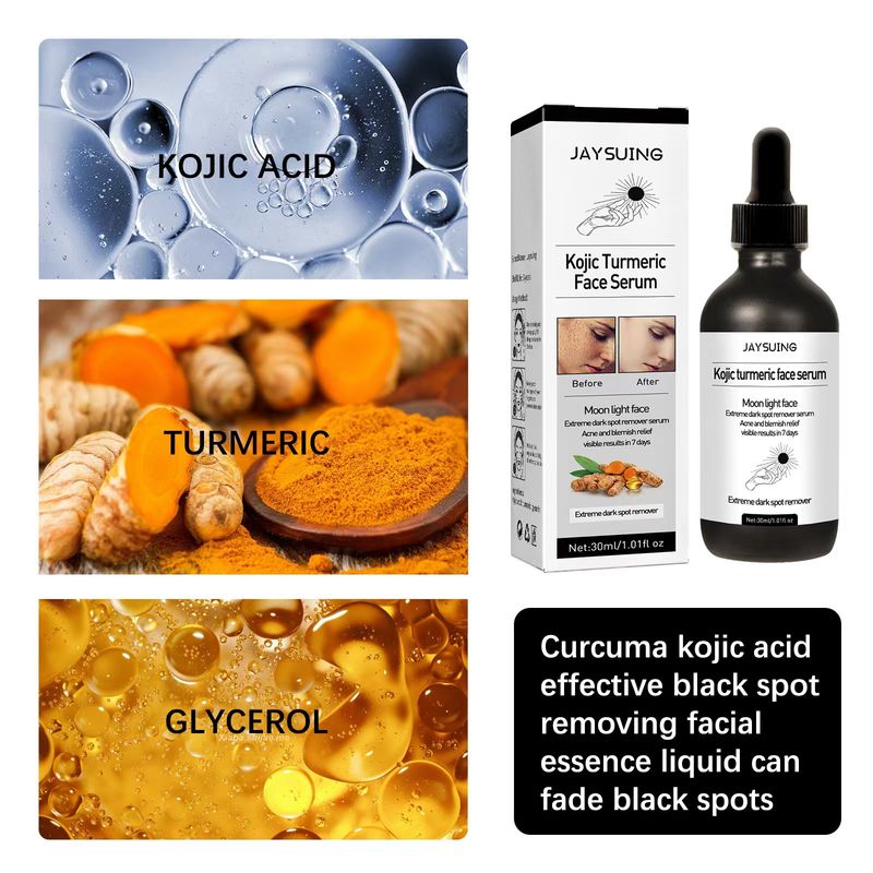 Curcumic acid can effectively fade and remove dark spots on the face essence oil_voghion.com