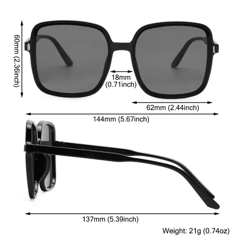 Heißer Verkauf Quadrat Sonnenbrille Frau Retro Vintage Gradienten Sonne Weibliche Klare Linse Schwarz Weiß Oculos De Sol Gläser Frauen_voghion.com