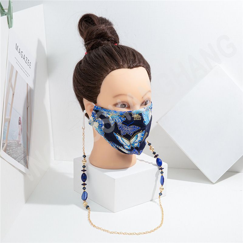 Bohemian Style Acrylic Resin Decorative Glasses Anti-Lost Mask Chain_voghion.com