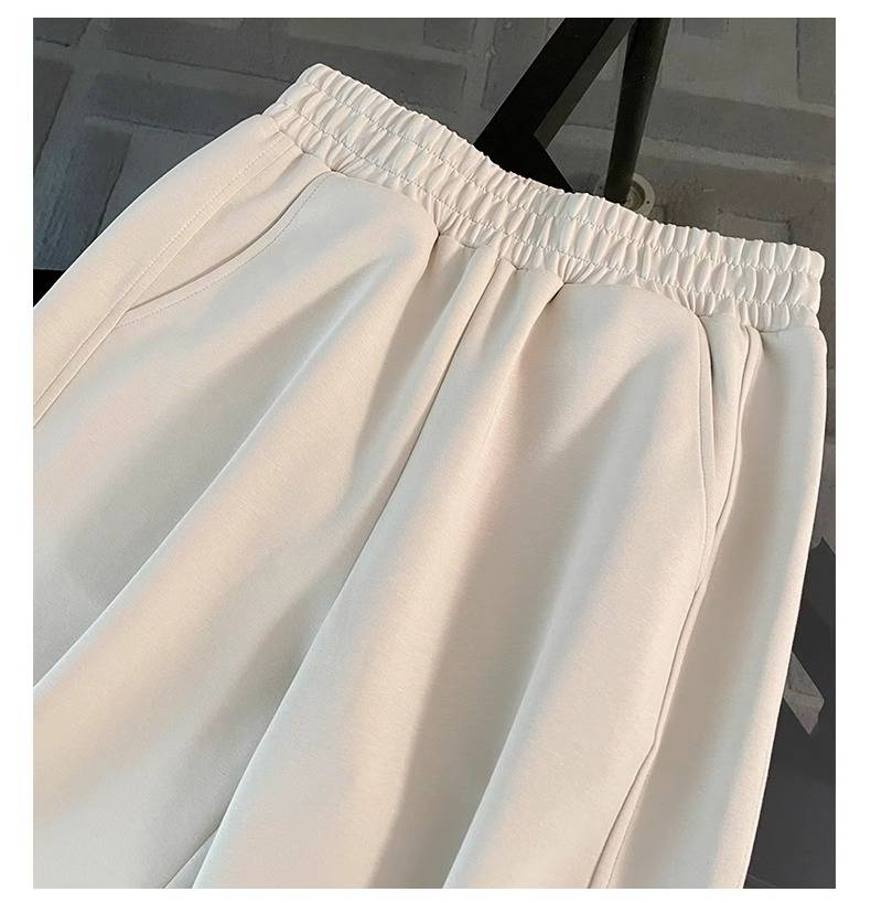 Women's Casual Sports Suit, Fashionable And Stylish, Zippered Sweatshirt, Wide-leg Pants, Two Pieces_voghion.com