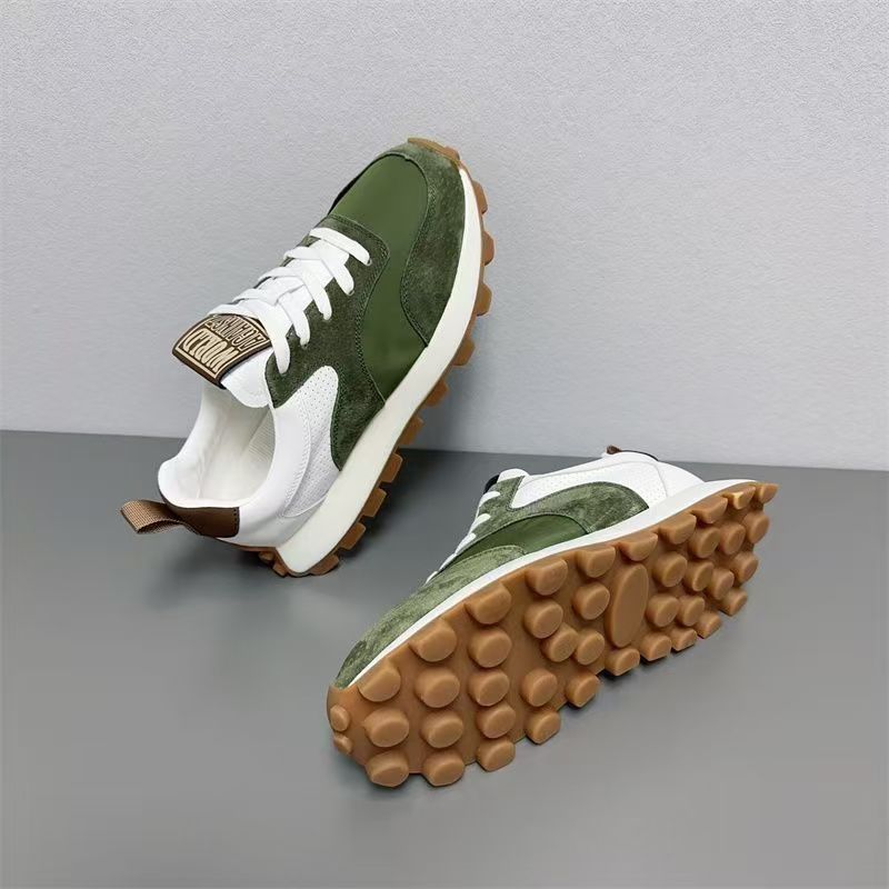 2026 Fashion Sneakers Jogging Shoes Hiking Shoes Youth Men Artificial Leather Splicing Low Top Lace-Up Non-Slip Wear-Resistant Running Shoes_voghion.com