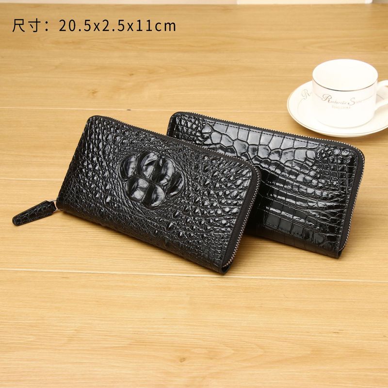 Neue Herrenhandtasche mit Krokodilmuster, High-End-Clutch mit großer Kapazität, modische Brieftasche mit mehreren Kartenfächern, Handytasche, trendig_voghion.com