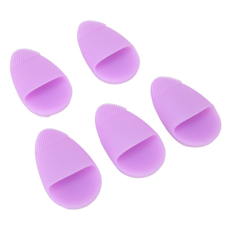 5 stücke Silikon Gesicht Wäscher Hülse Tragbare Peeling Erweichen Haut Gesichts C DTS_voghion.com