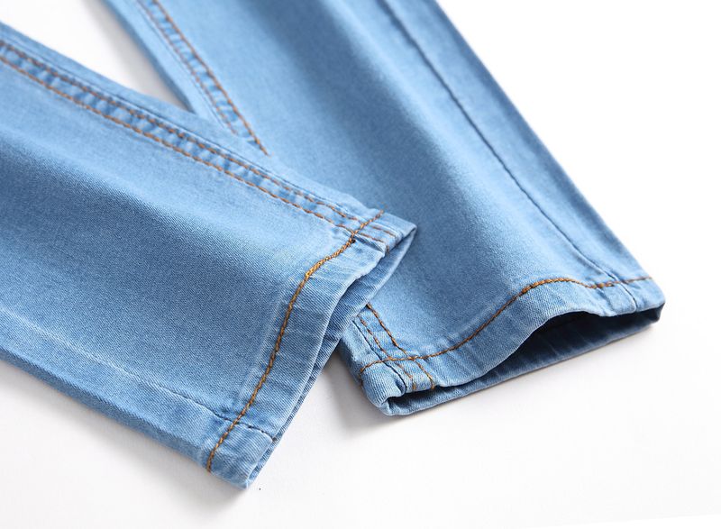 Jeans décontractés pour hommes, coupe slim, déchirés et personnalisés, pour le commerce transfrontalier, élégants et polyvalents_voghion.com