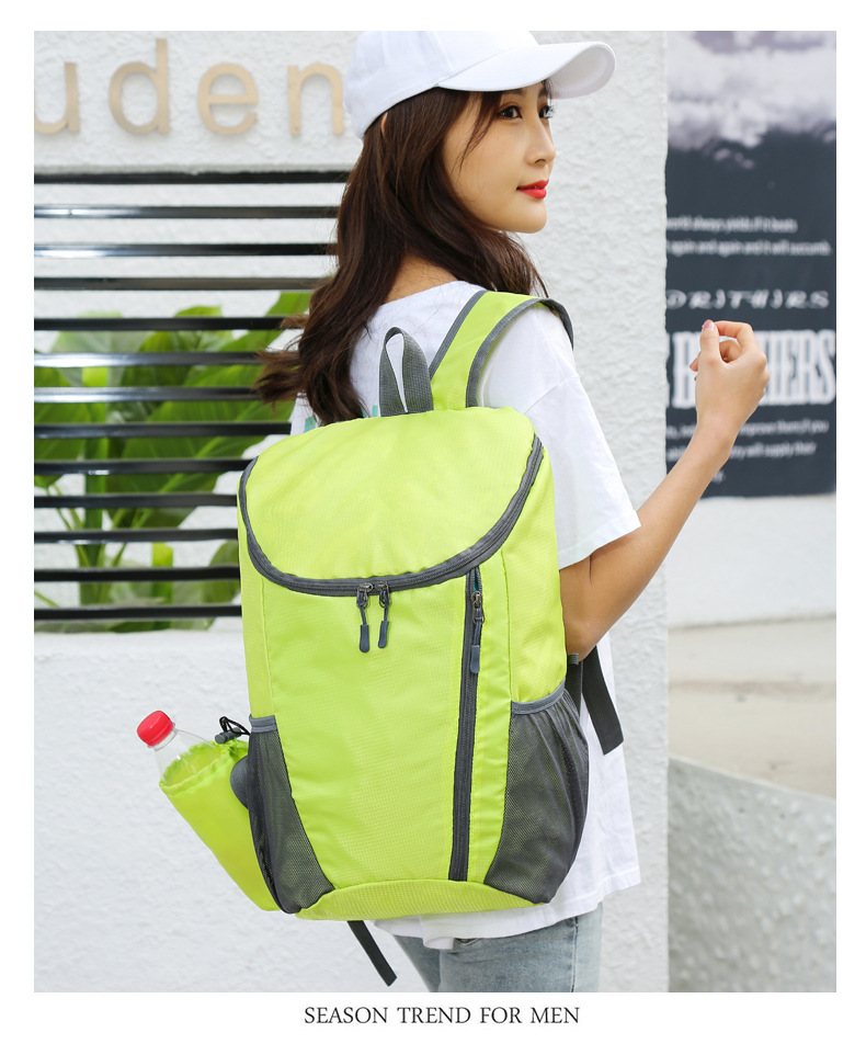 New backpack with large capacity, foldable lightweight and waterproof outdoor bag, travel sports backpack_voghion.com