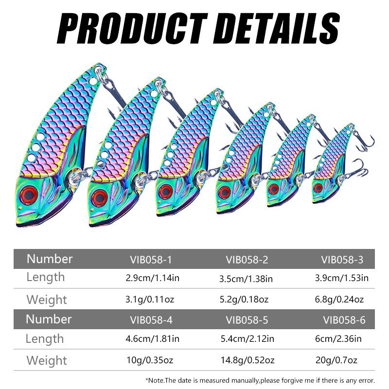 Vib3g Dragon Scale Colorato Lancio Lungo Metallo Piccolo Paillettes Piastra di Ferro Bionico Micro Esca da Pesca_voghion.com