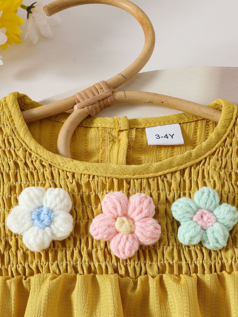 Adorable Floral Print Baby Girl Outfit - Short Sleeve Top & Bow Shorts Set For Summer_voghion.com