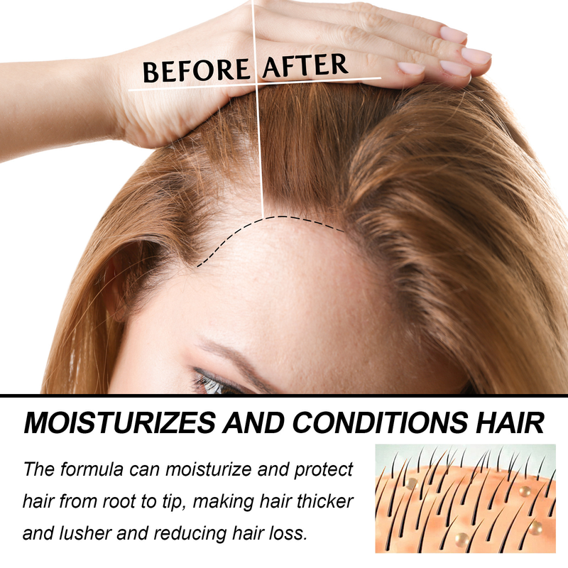 OUHOE Cream Repairs Dry Damaged Tail, Massages the scalp Deep Moisturizing, Smooth and Beautiful Hair Care_voghion.com