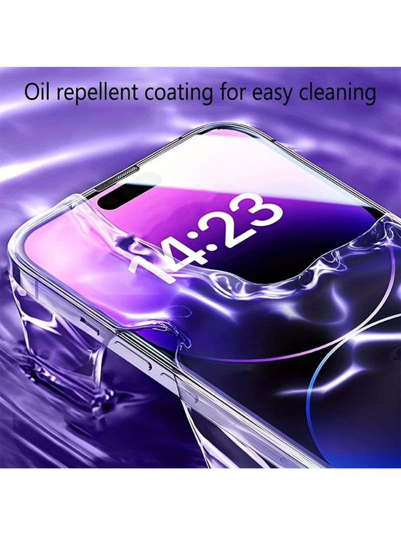 4 Stück HD-Displayschutzfolien aus gehärtetem Glas, kompatibel mit iPhone 17 Pro Max/16 Pro Max/16 Plus/16e/15_voghion.com