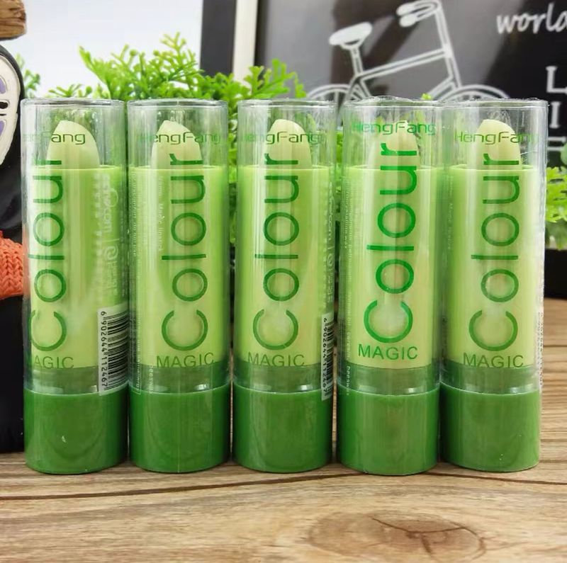 Hengfang Magic Rose színváltós rúzs és hidratáló pohár Student meleg zöld ajakápoló rúzs_voghion.com