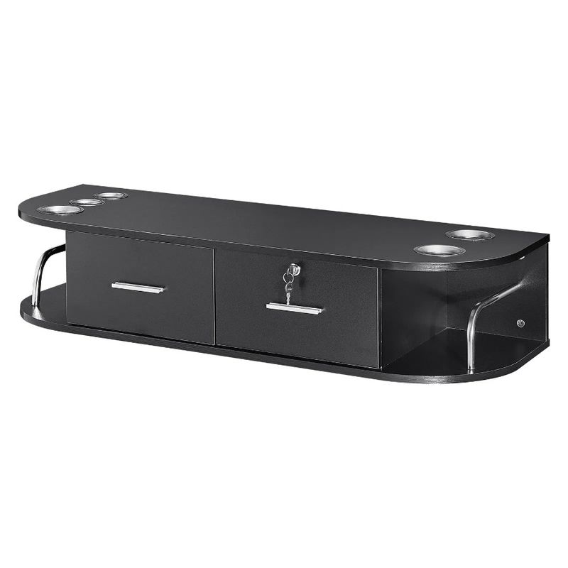 2 Ideal Drawers For Workstation Barber Lock WallMounted Includes For Dryers Hair 5 With SPA With Sh Salon Holders One Equipped_voghion.com