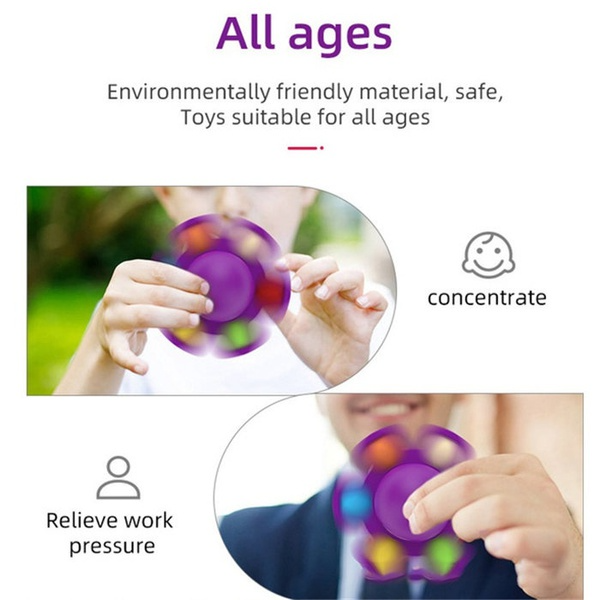 CRAZYLIFE 5 style Fidget Toys Autism Stress Relief Silicone Interactive Flip Octopus Change Faces Spinner Push Pop Bubble Fidget Toy for Spinners_voghion.com